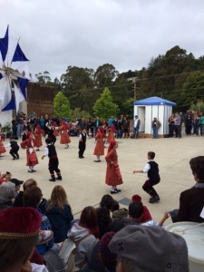 Young Greek dancers on the square!